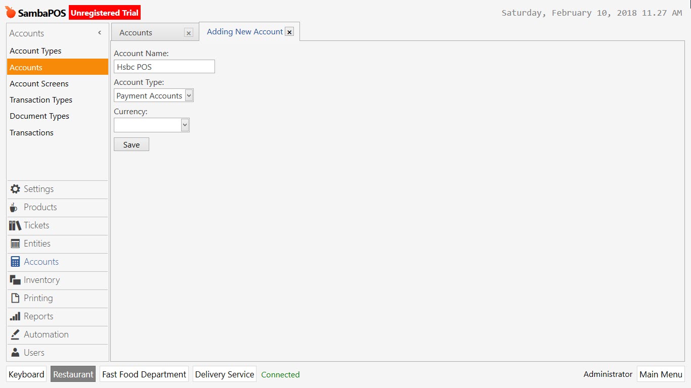 2.3.11. How to Add New Payment Type? – SambaPOS Knowledgebase