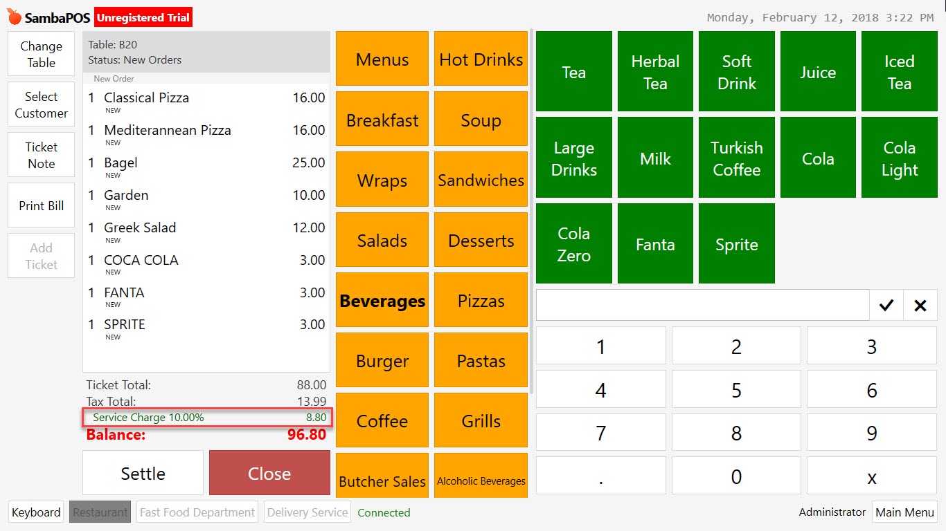 2 3 13 how to add service charge sambapos knowledgebase