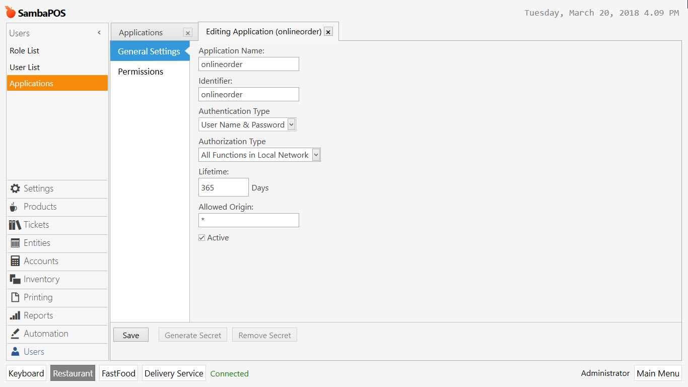 6.3. How to Setup GloriaFood Online Ordering Integration Module