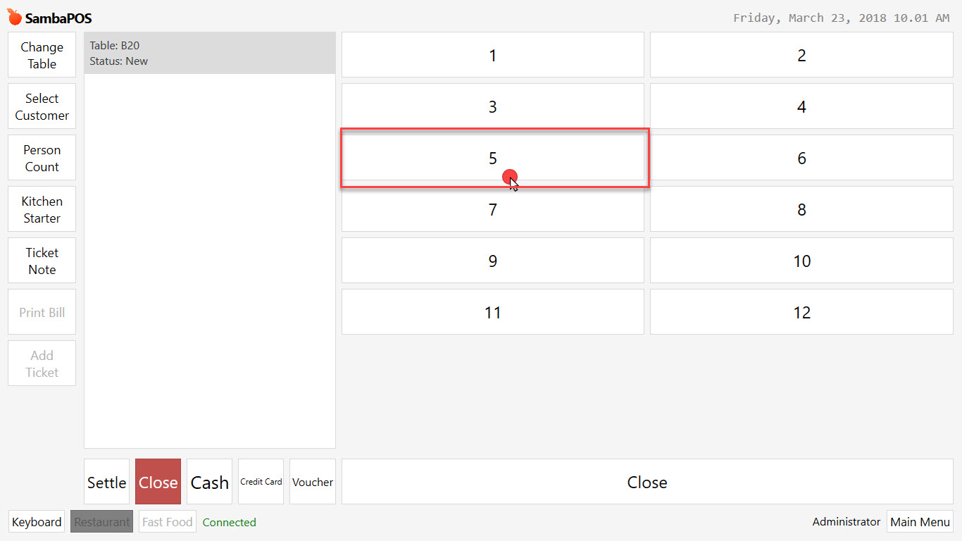 5.1.9.a. How to Add Person Count to Ticket? – SambaPOS Knowledgebase