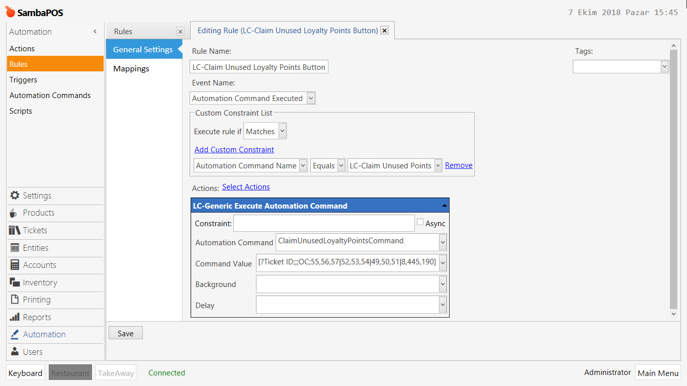 4.27. Basic Loyalty Points Implementation – SambaPOS Knowledgebase