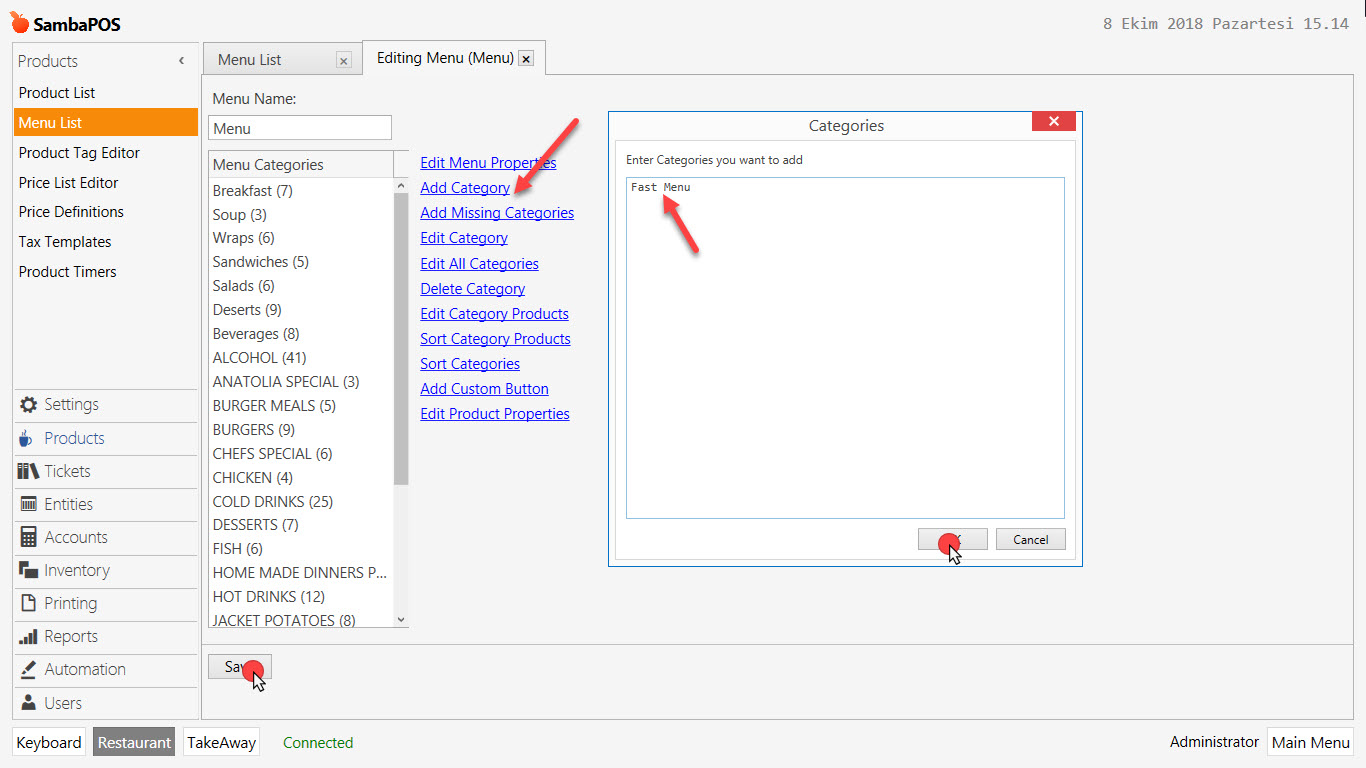 4.28. How to Track Stock Level of Items? – SambaPOS Knowledgebase