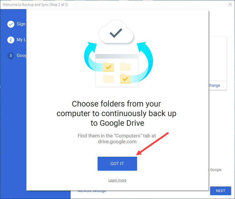 google sync and backup how to start over